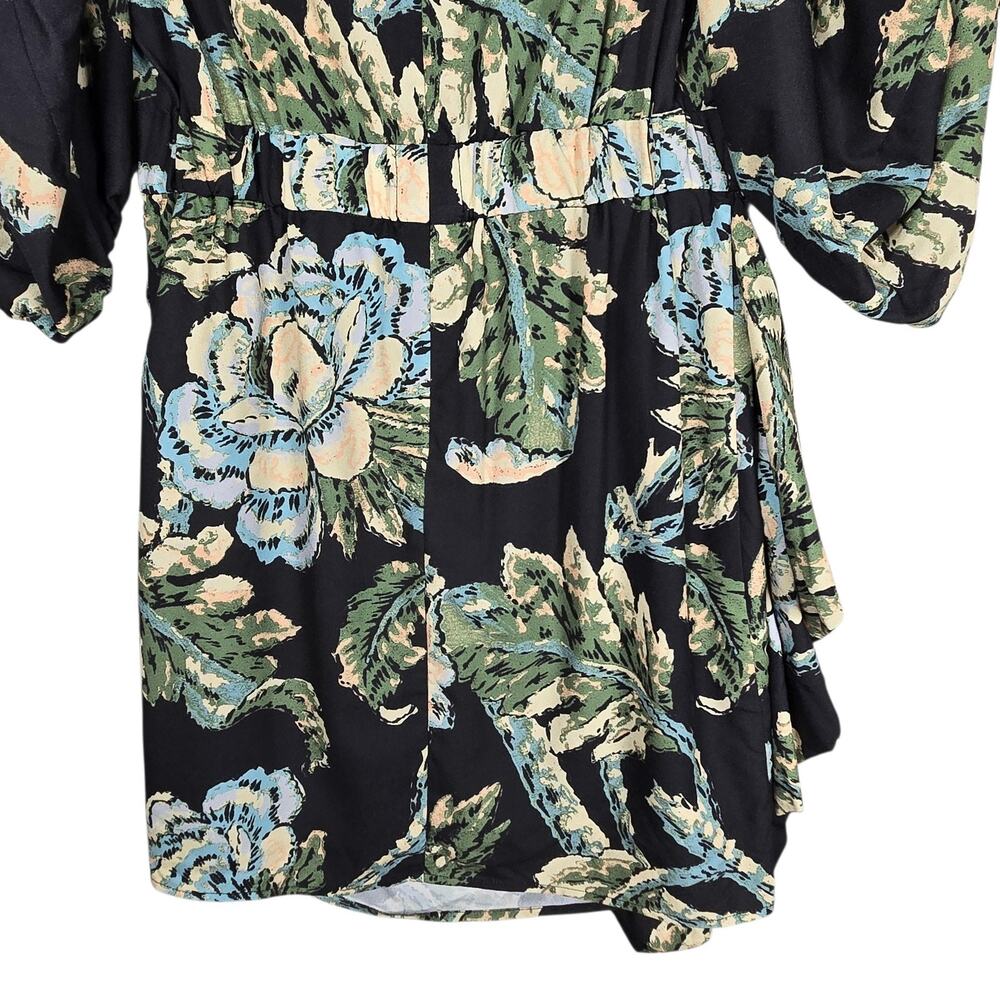 Rhode Pia Dress Womens 4 Multicolor Floral Puff Sleeve Ruched Sheath Mini Tulip - Picture 8 of 11